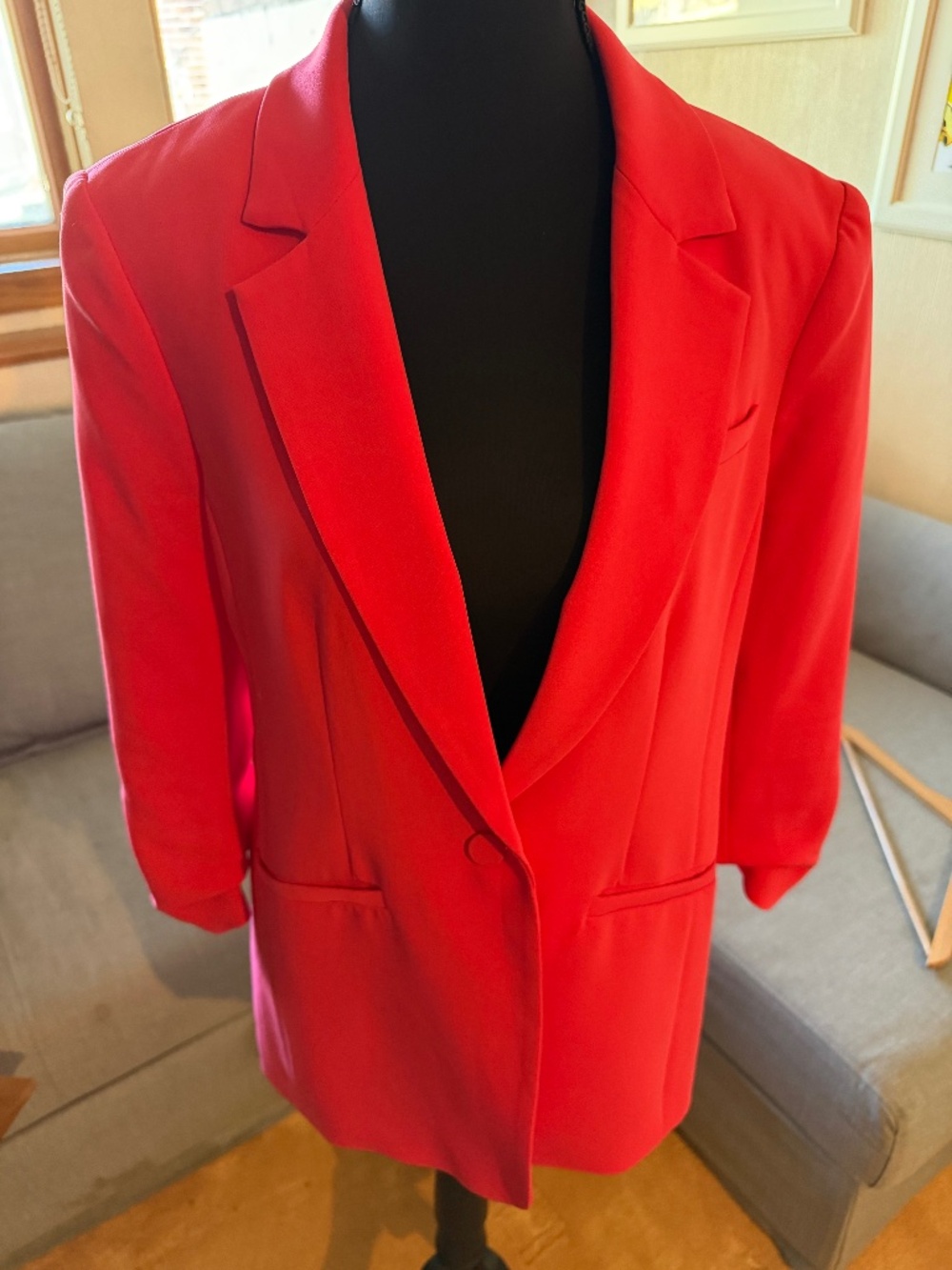 Cinq a Sept Khloe ruched cuff blazer - Size 6